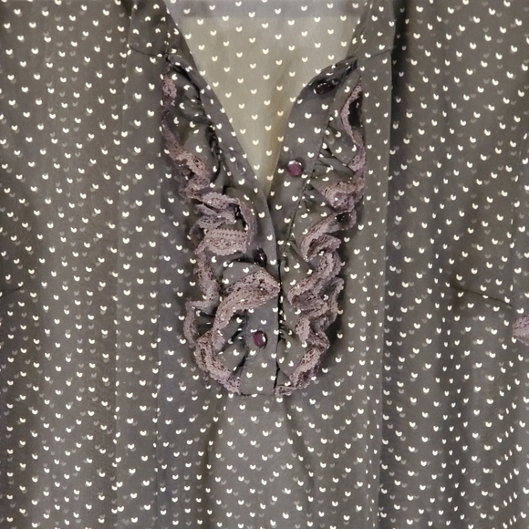 Devoted Luxury Apparel Sheer Ruffle Blouse - Picture 2 of 8